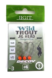 Вольфрамовая джиг головка JIGit крючок Decoy MG-3 №6