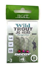Вольфрамовая джиг головка JIGit крючок Decoy MG-3 №6
