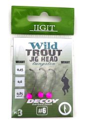 Вольфрамовая джиг головка JIGit крючок Decoy MG-3 №6