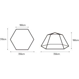 Палатка Naturehike CNH22ZP007 Hexagonal automatic tent, 3-4-местна