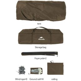 Палатка Naturehike CNH22ZP007 Hexagonal automatic tent, 3-4-местна
