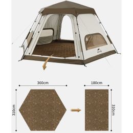 Палатка Naturehike CNH22ZP007 Hexagonal automatic tent, 3-4-местна