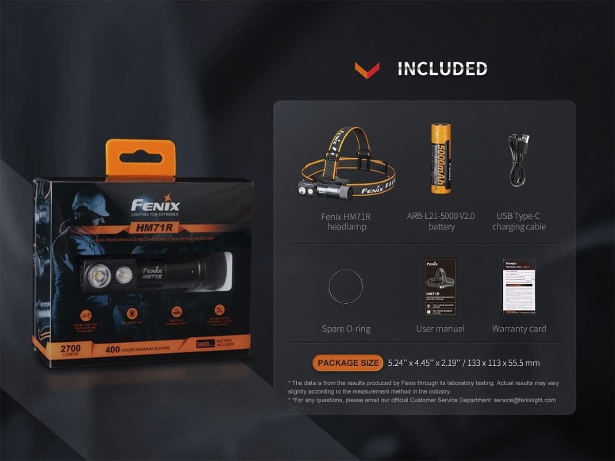 Налобный фонарь Fenix HM71R 1600 Lumens