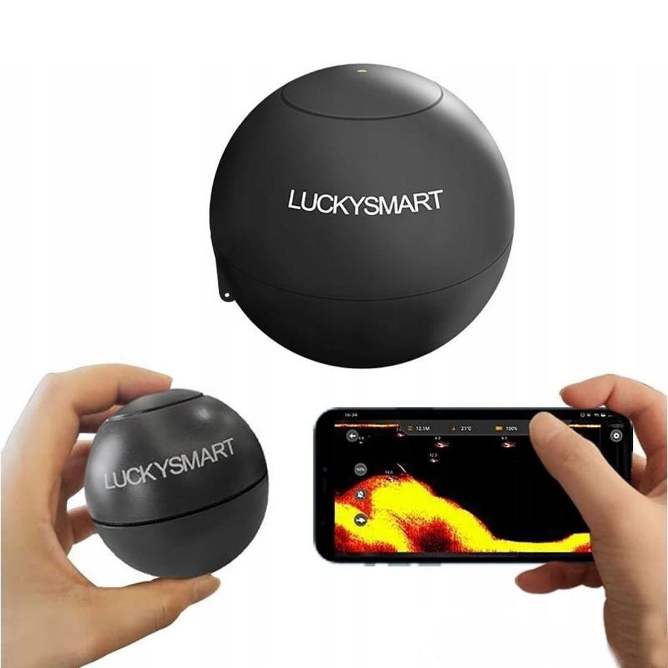 Эхолот Lucky LS2W для рыбалки WiFi беспроводной сонар зимний для смартфона