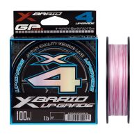 Шнур YGK X-Braid Upgrade X4 100m, white/pink