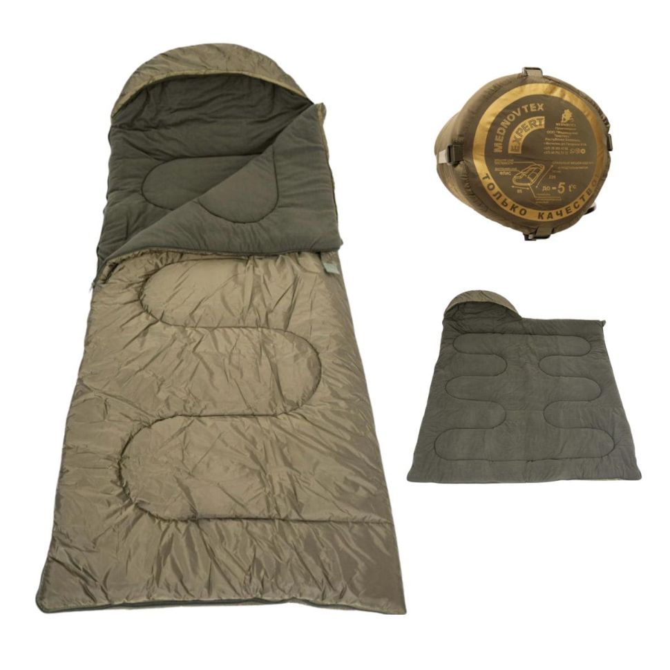 Спальный мешок Mednovtex Эксперт -5, Флис 225 х 85