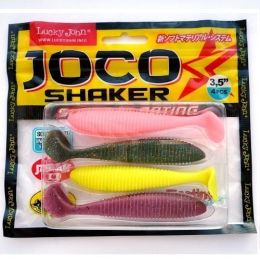 Виброхвосты съедобные плавающие Lucky John Pro Series JOCO SHAKER 3.5in