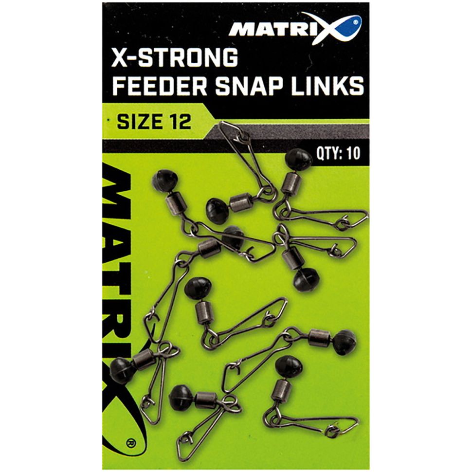 Вертлюги на застежке Matrix X Strong Feeder Sna