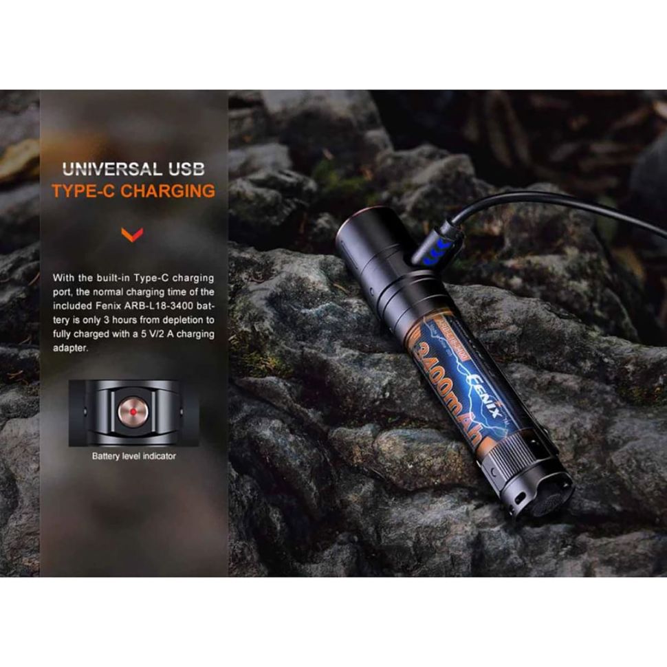 Перезаряжаемый фонарь Fenix LD30R 1700 Lumens
