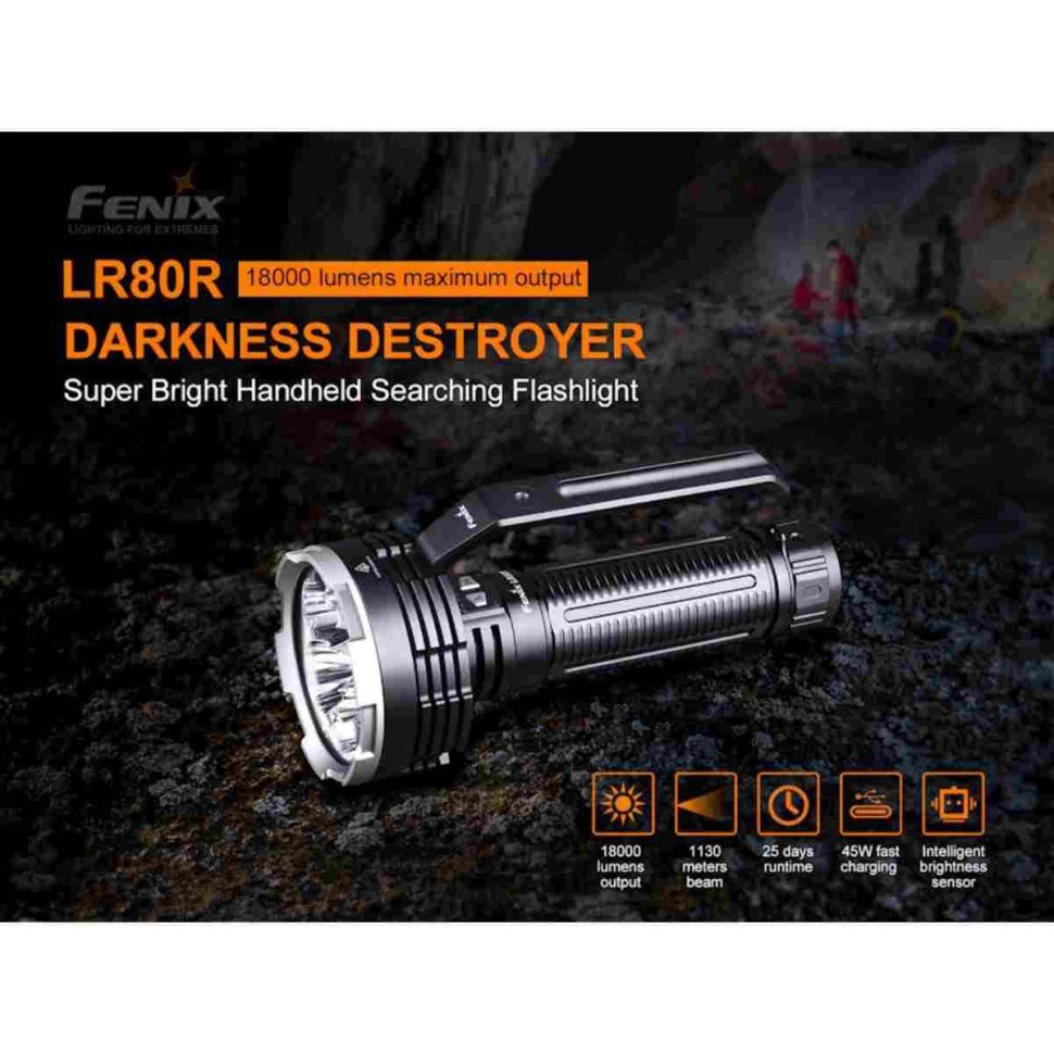 Перезаряжаемый фонарь Fenix LR80R 18000 Lumens