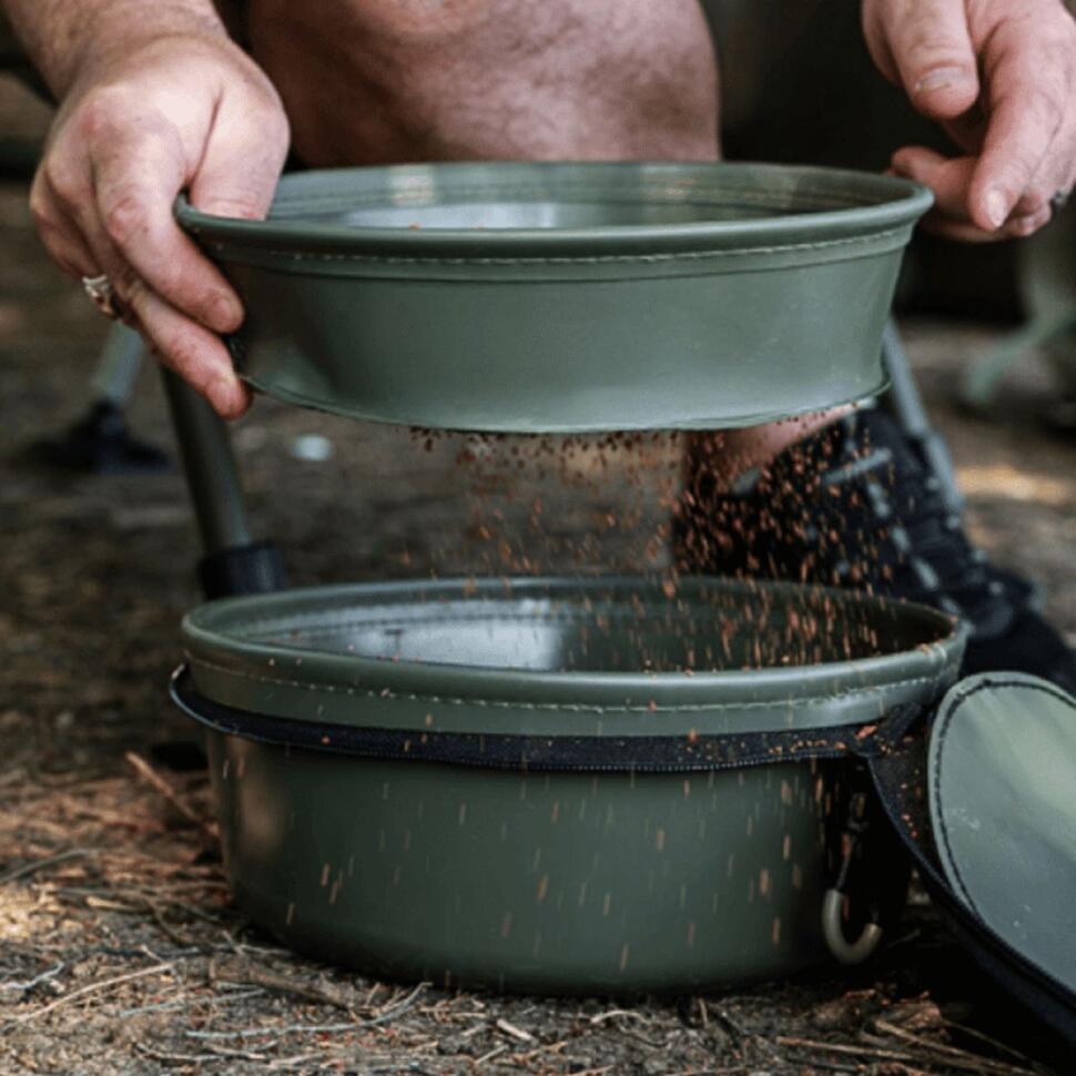 Чаша для прикормки Korum EVA Solid Groundbait Bowl & Riddle