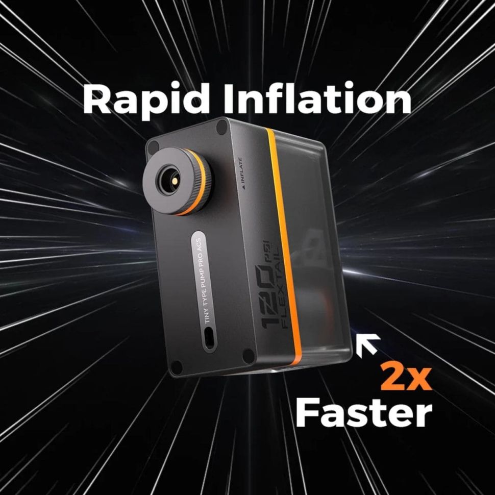 Велонасос с габаритным огнем FlexTail Tiny ACS - 120 PSI
