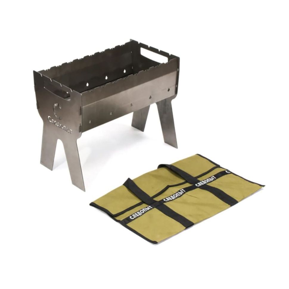 Мангал фигурный Следопыт складной, 502х290х400 мм, толщина 2 мм, без шампуров, в сумке