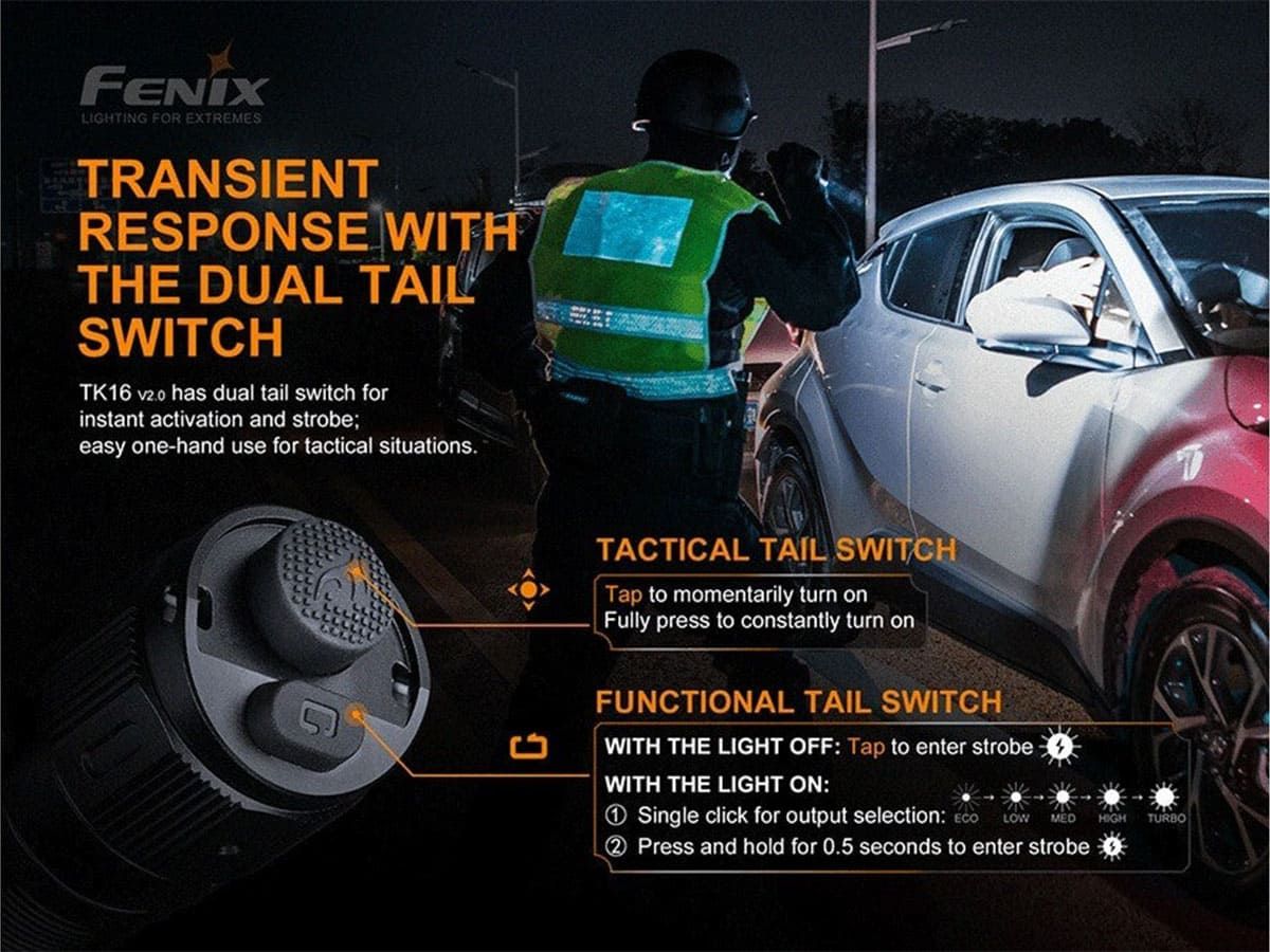 Тактический фонарь Fenix TK16 V2.0 3100 Lumens