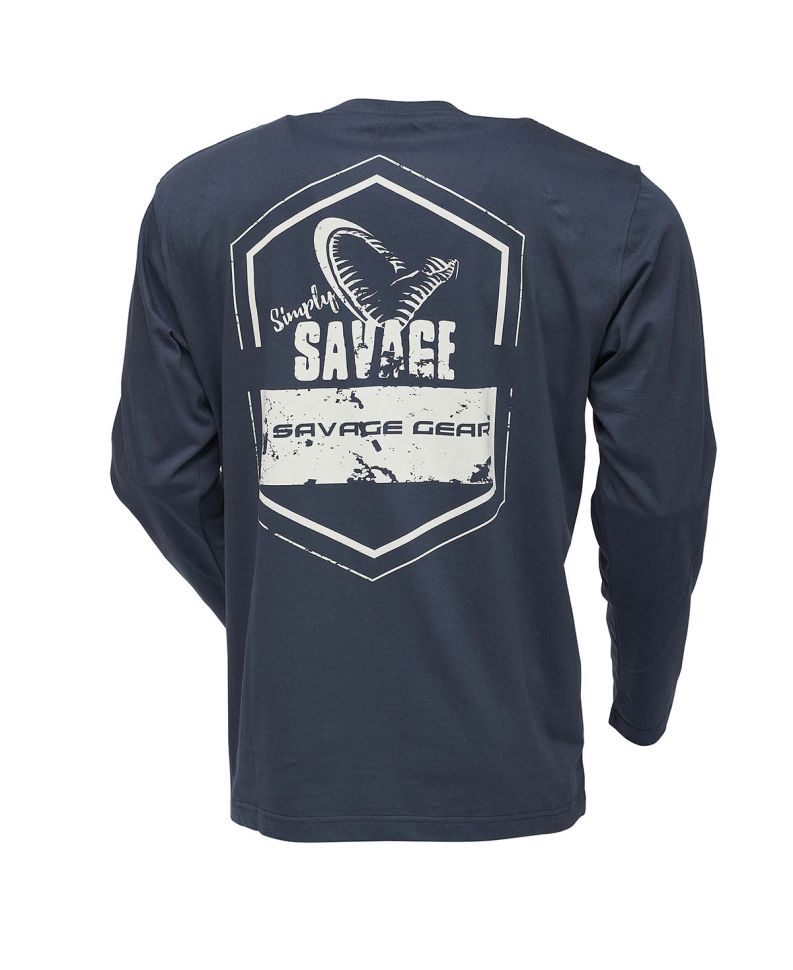 Футболка с длинным рукавом Savage Gear Simply Savage Rex Tee Long