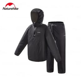 Непромокаемый плащ Naturehike CYY2421JA013 Split raincoat Black