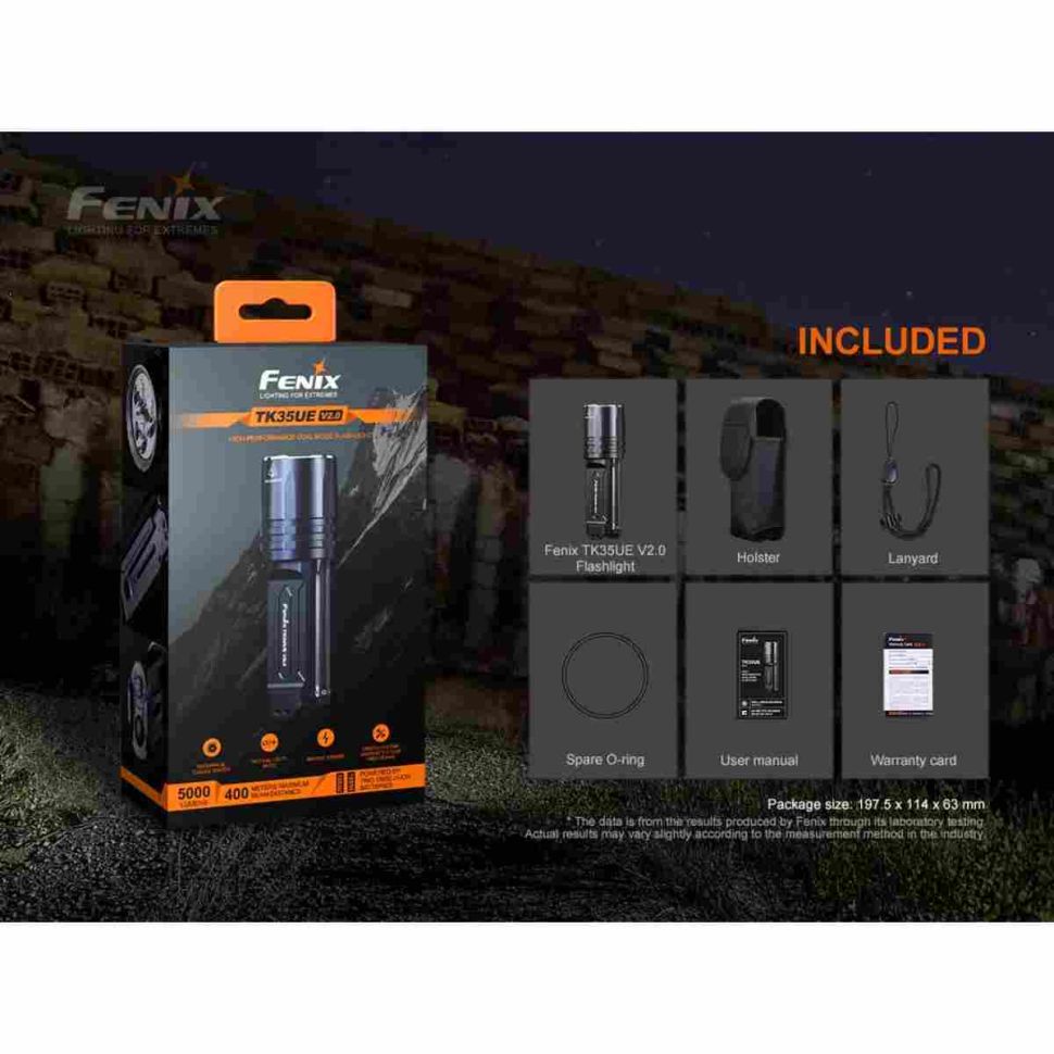 Тактический фонарь Fenix TK35UE V2.0 5000 Lumens