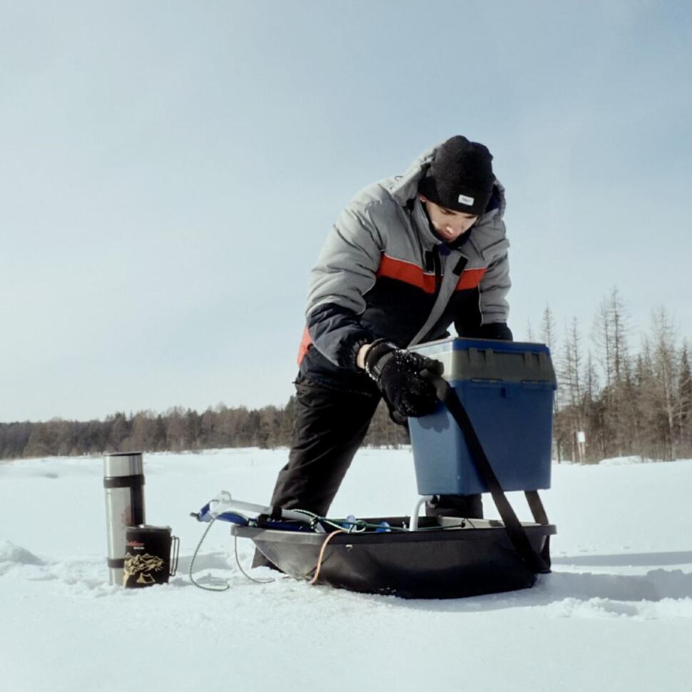Сани-волокуши универсальные Полярник с веревкой и ручкой 80х50х18 см.