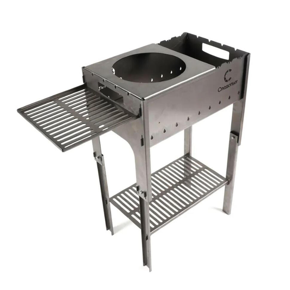 Мангал Следопыт складной 718х310х752 со столиком и подставкой под казан