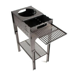 Мангал Следопыт складной 718х310х752 со столиком и подставкой под казан