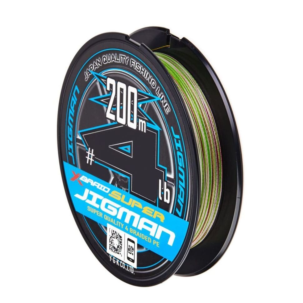 Шнур YGK X-Braid Super Jigman X4 200m multicolor