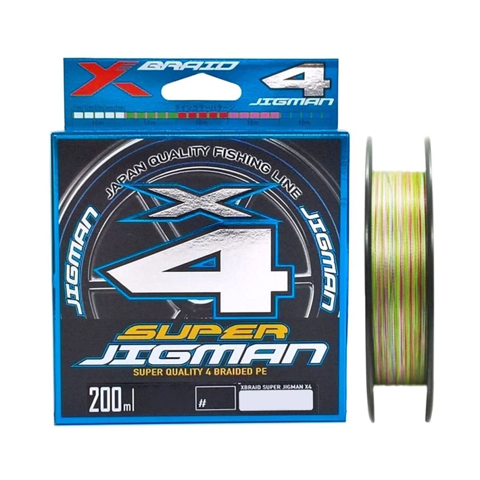 Шнур YGK X-Braid Super Jigman X4 200m multicolor