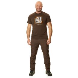 Футболка PRIDE Quadro (Квадро) (хлопок, т.коричневый)