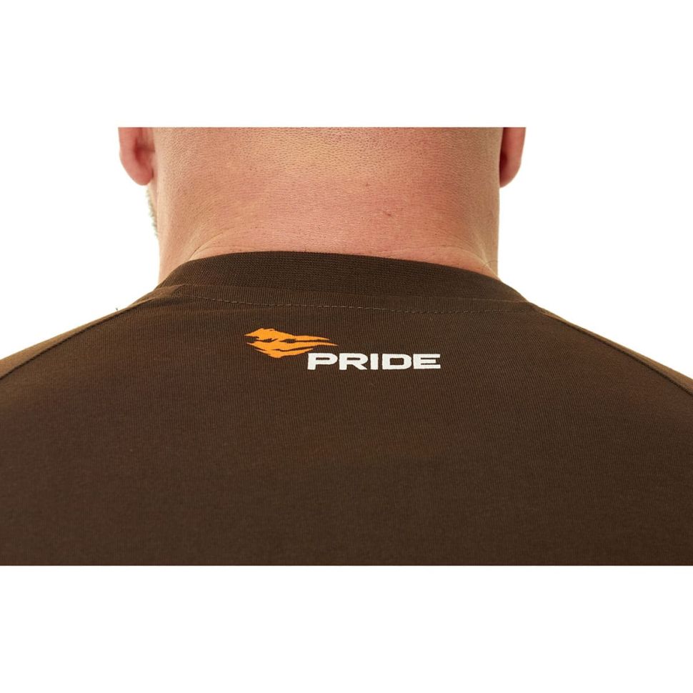 Футболка PRIDE Quadro (Квадро) (хлопок, т.коричневый)