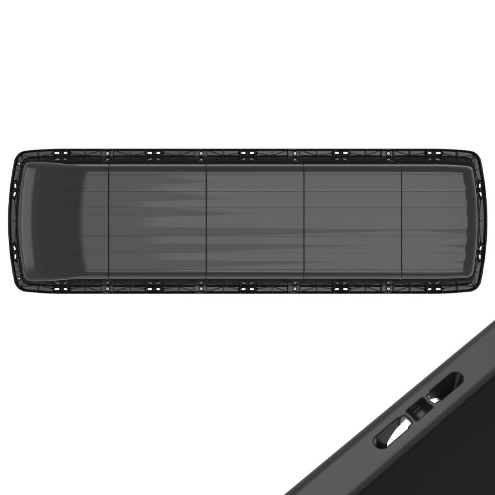 Сани-волокуши универсальные Гигант с ручкой 5 сегментов, 1950×600×260мм