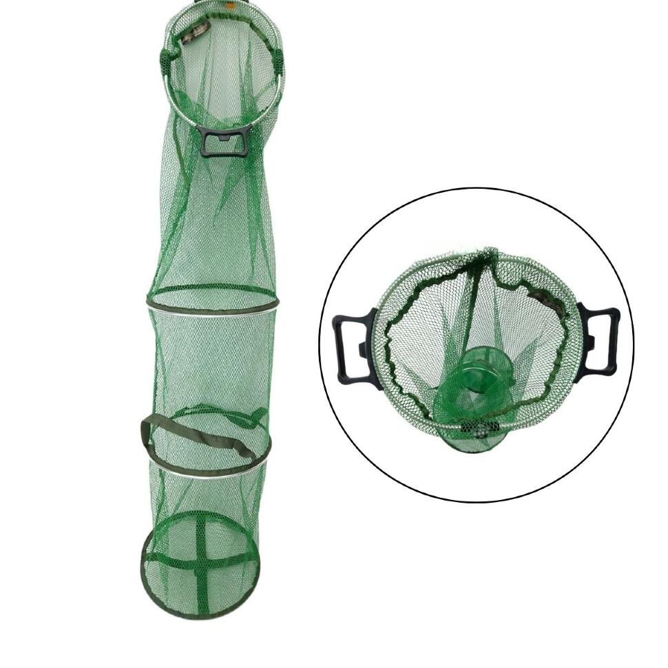 Садок прорезиненный Aydahar с ручкам 4 кольца 170 см