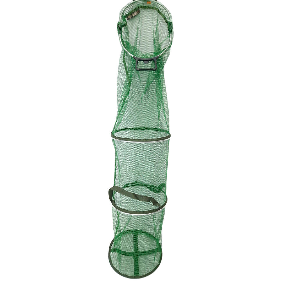 Садок прорезиненный Aydahar с ручкам 4 кольца 170 см