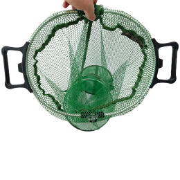 Садок прорезиненный Aydahar с ручкам 4 кольца 170 см