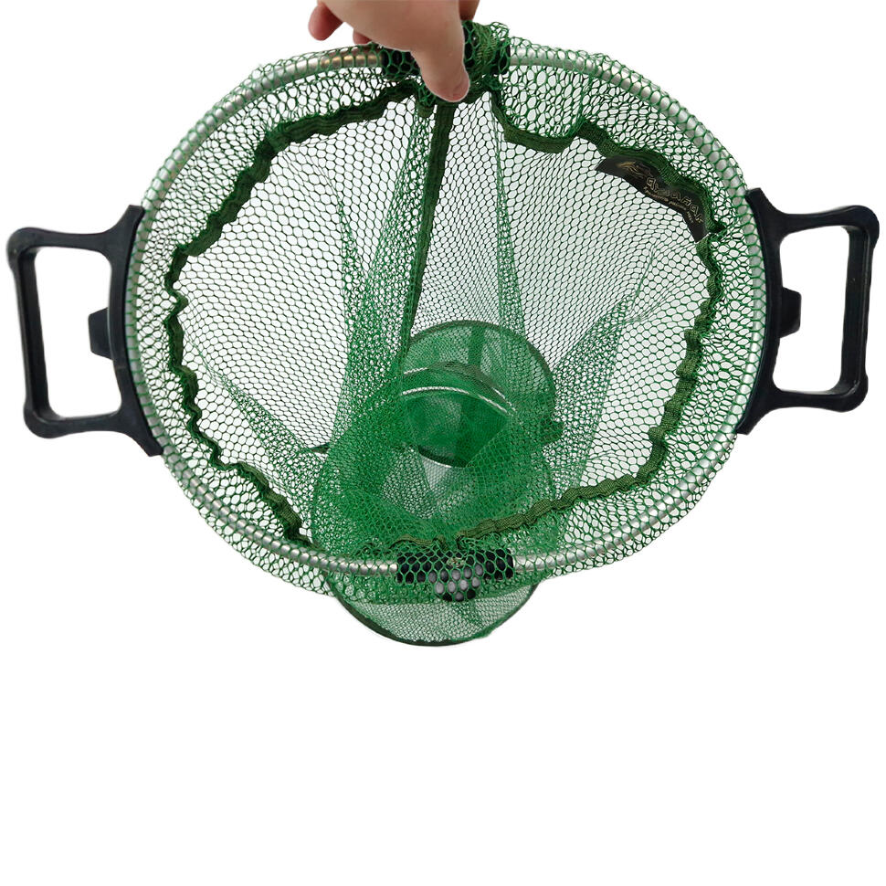 Садок прорезиненный Aydahar с ручкам 4 кольца 170 см