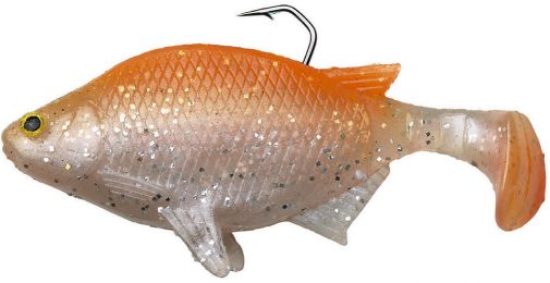 Силиконовая приманка, оснащенная Savage Gear Flat Shiner