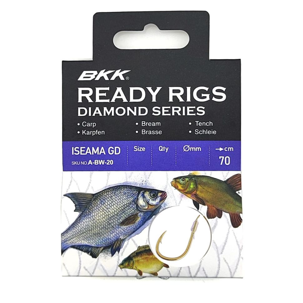 Поводки с крючками BKK Ready Rig Diamond - Iseama GD