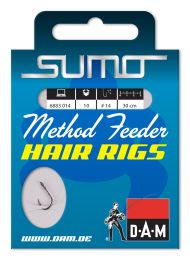 Крючки с поводками DAM SUMO METHOD HAIR RIGS - 10CM -