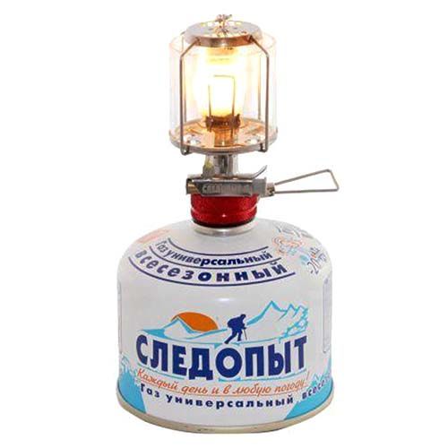 Светильник портативный газовый СЛЕДОПЫТ - Светлячок, пьезо, стекл.
