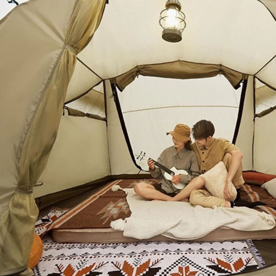 Палатка туннельная Naturehike NH22YW005, UPF50+ Aries β for 4-6 man khaki