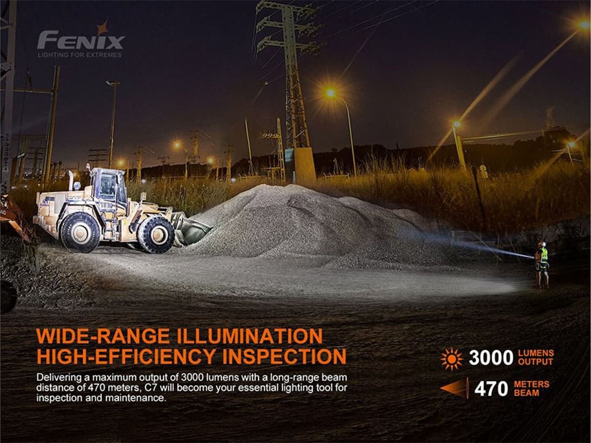 Фонарь Fenix C7 3000 Lumens