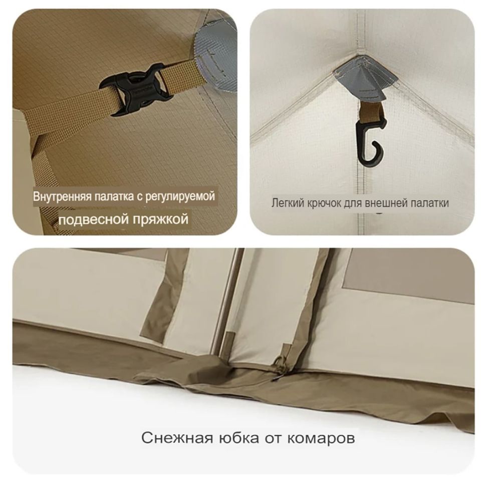 Палатка Naturehike CNH23ZP12003 Village 13 Roof Quick Opening