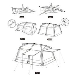 Палатка Naturehike CNH23ZP12003 Village 13 Roof Quick Opening