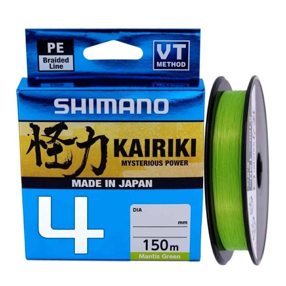 Шнур Shimano Kairiki 4 PE 150м зеленый