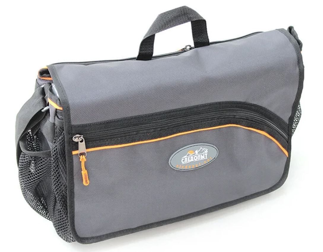 Сумка рыболовная Следопыт Street Fishing Bag, 30х38х16 см, цв. серый + 3 коробки