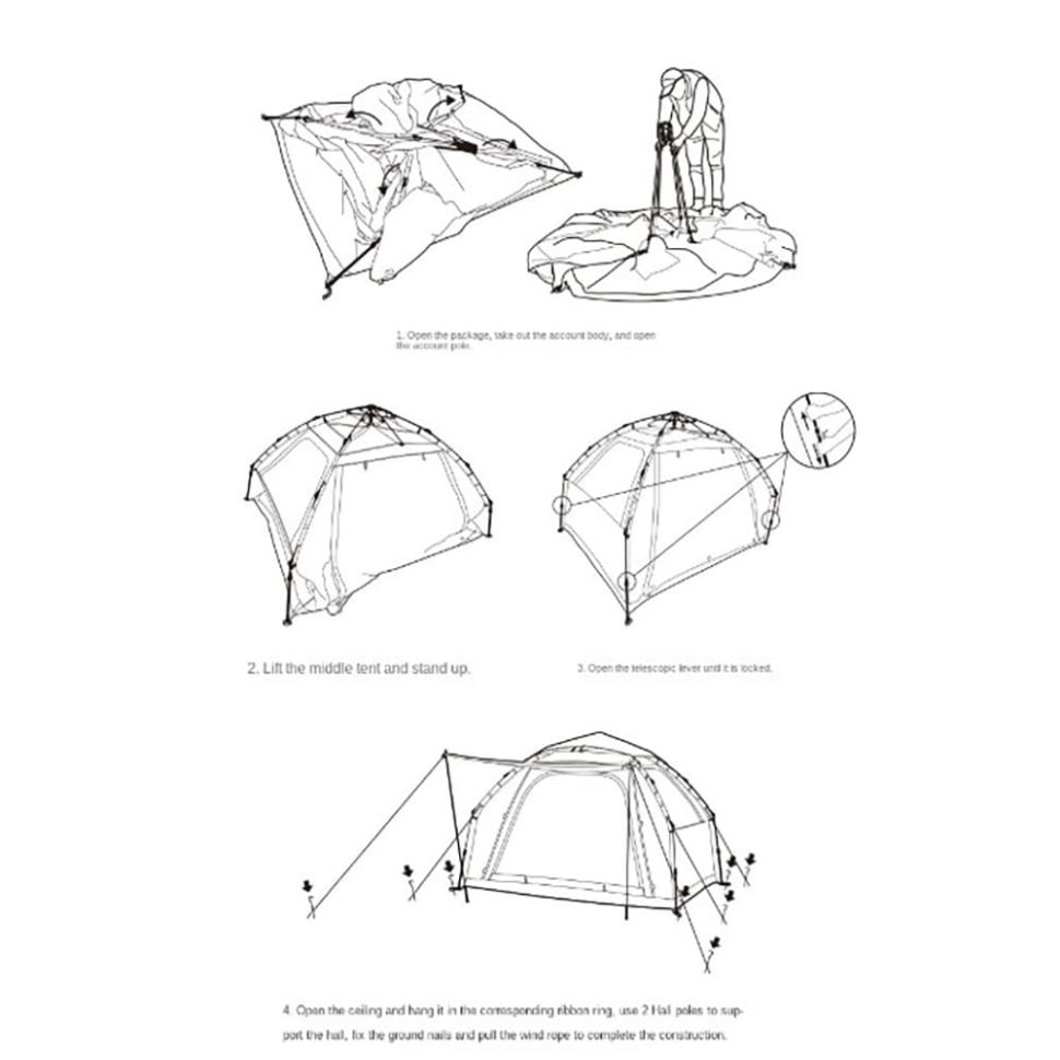 Автоматическая палатка Naturehike CNK230WS018 Ango ES60
