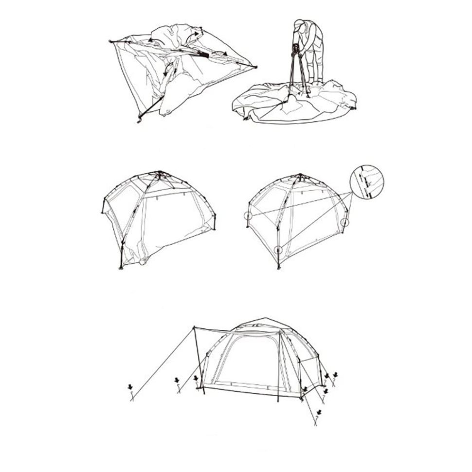 Автоматическая палатка Naturehike CNK230WS018 Ango ES60