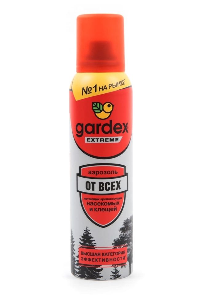 Аэрозоль Gardex Extreme от всех летающих кровососущих насекомых и клещей, 150 мл