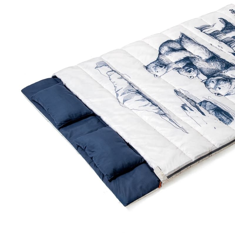 Двухспалный мешок Naturehike Double sleeping bag pattern with Pillow NH19S016-D