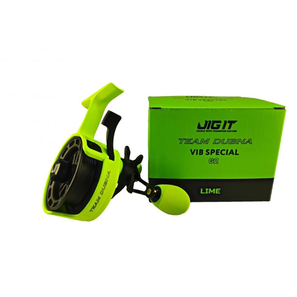 Катушка Зимняя JIG IT Team Dubna Vib Special G2 Lime