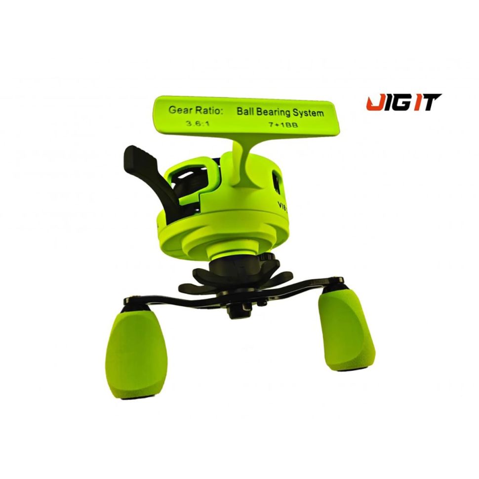 Катушка Зимняя JIG IT Team Dubna Vib Special G2 Lime