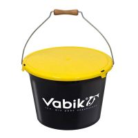 Ведро для прикормки Vabik PRO Black 18 л. с крышкой